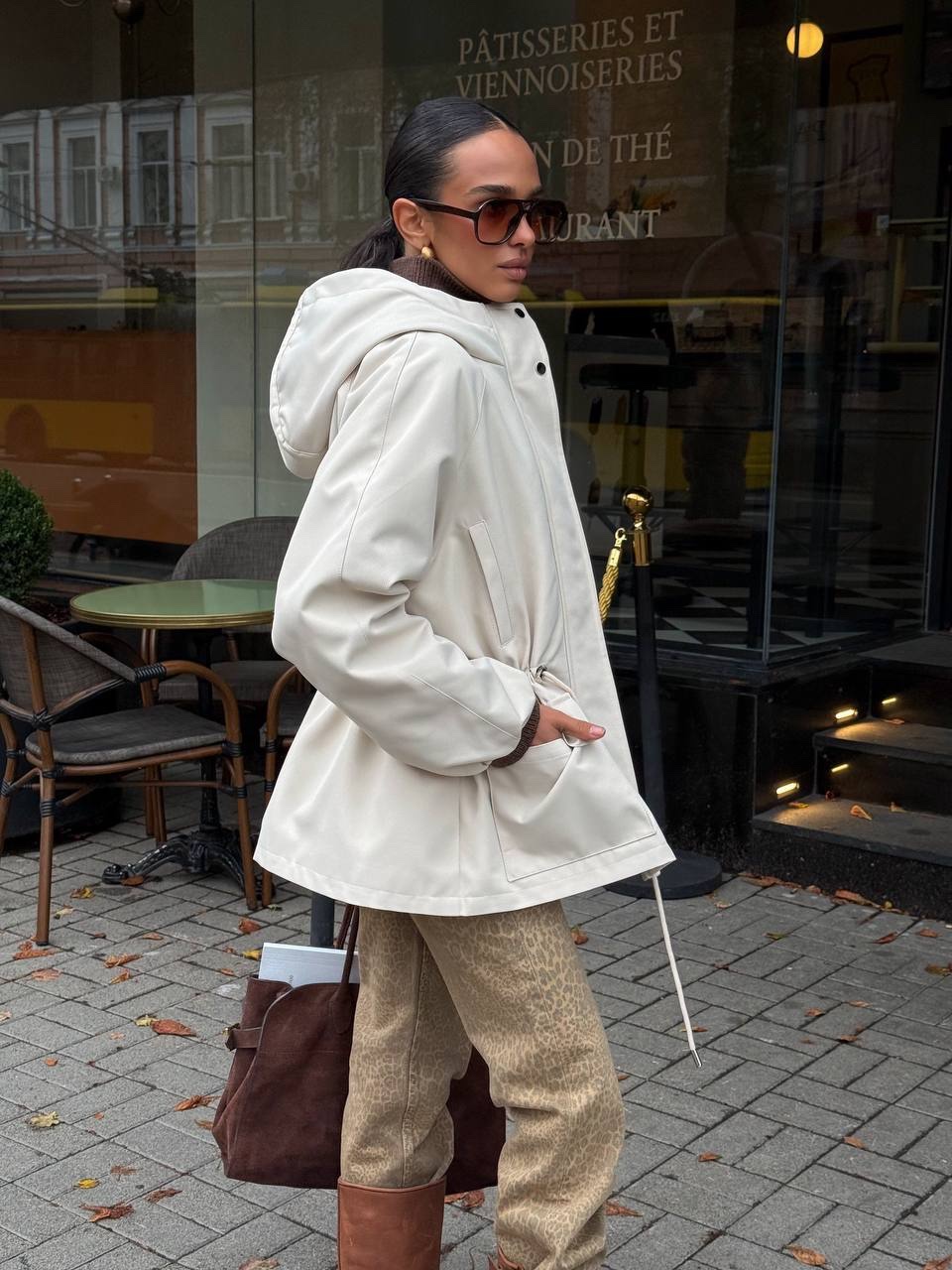 Stilinga pussezoninė striukė-parka „Mateo“ su gobtuvu ir pašiltinimu.